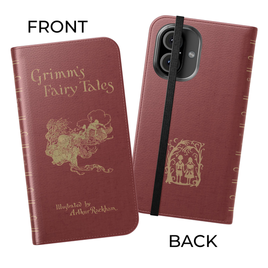 Grimm’s Fairy Tales by Jacob & Wilhelm Grimm 1812 Book Phone Wallet