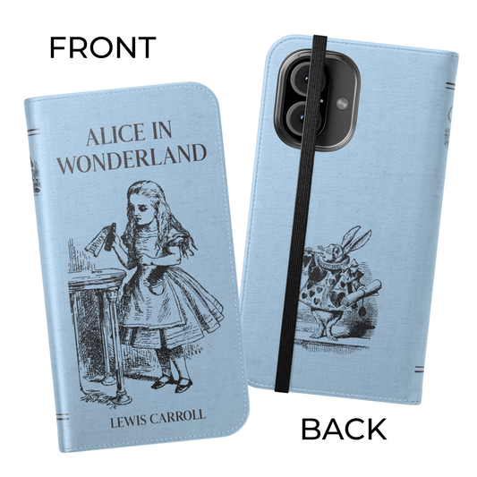 Alice in Wonderland Lewis Carroll 1865 Book Phone Wallet