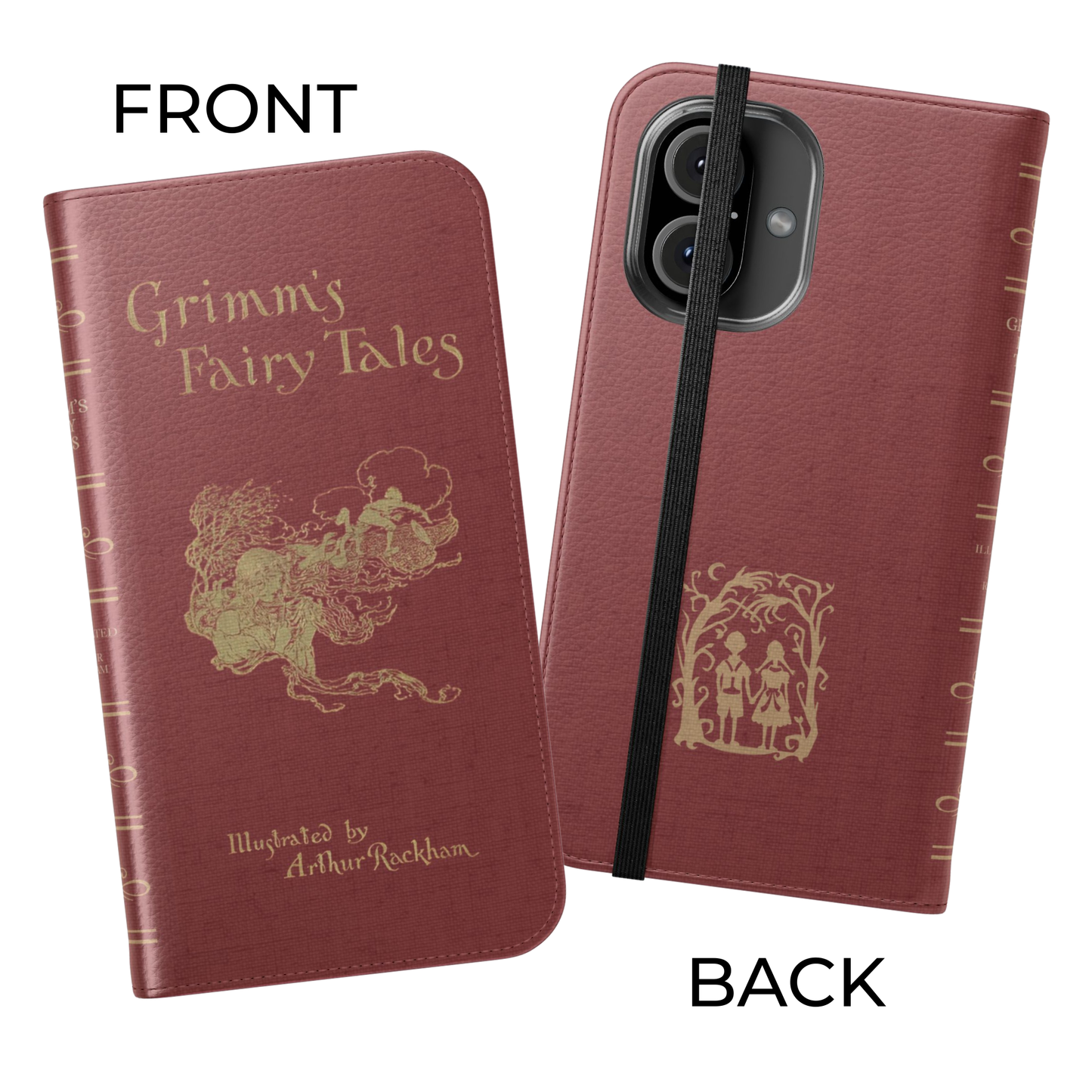 Grimm’s Fairy Tales by Jacob & Wilhelm Grimm 1812 Book Phone Wallet