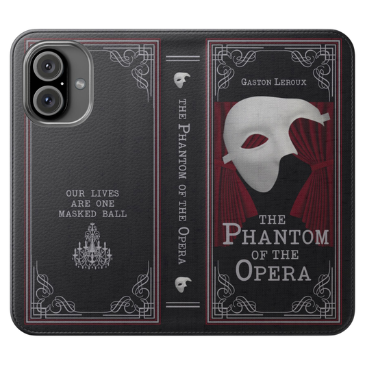 Le Fantôme de l'Opéra by Gaston Leroux 1910 (Phantom of the Opera) Book Phone Wallet