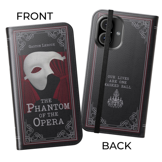 Le Fantôme de l'Opéra by Gaston Leroux 1910 (Phantom of the Opera) Book Phone Wallet