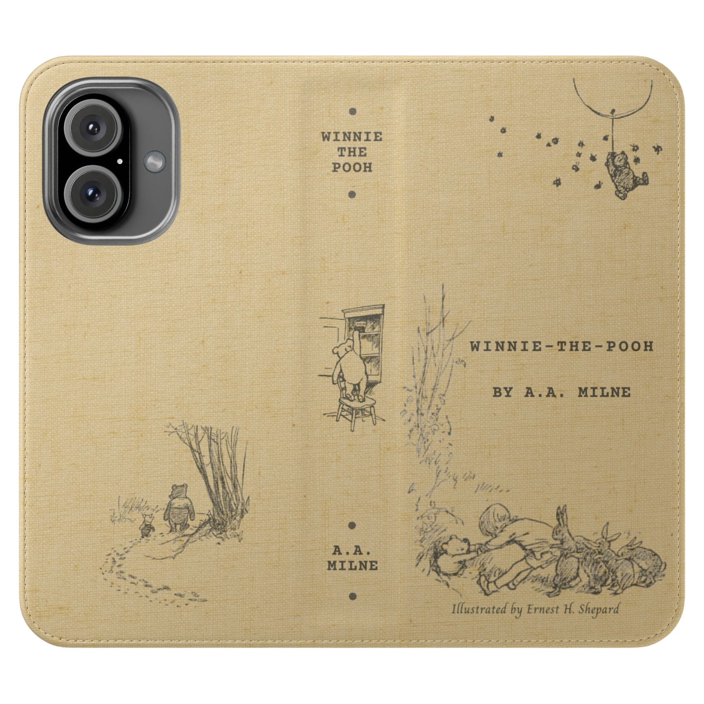 Winnie the Pooh by A. A. Milne & E. H. Shepard 1926 Book Phone Wallet