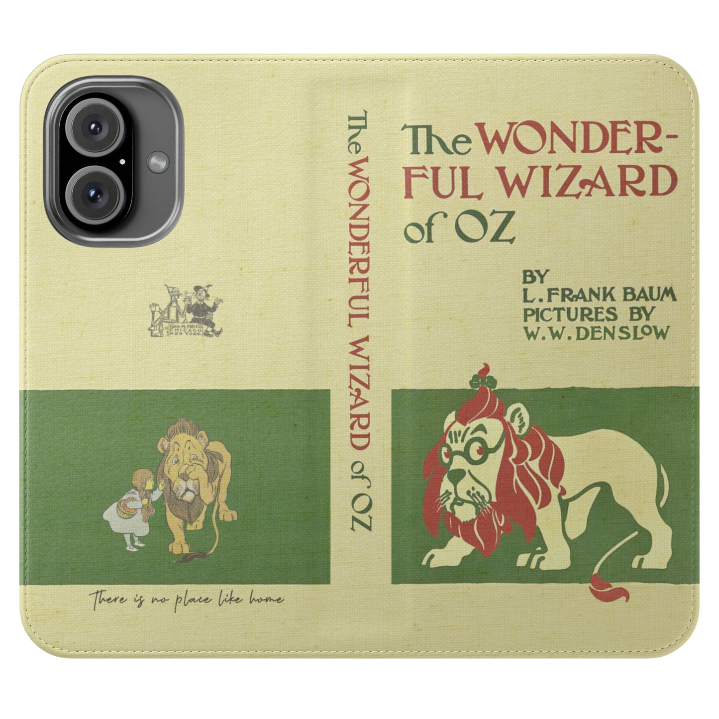 The Wonderful Wizard of Oz by L. Frank Baum 1900 Book Phone Wallet